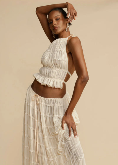 Crop & Gown | Sommerliches Zweiteiliges Set