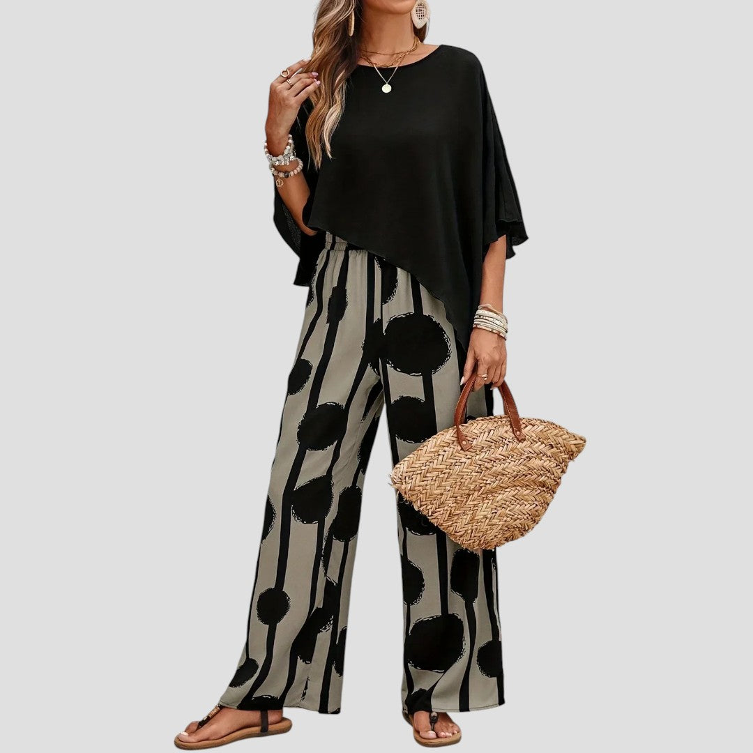 Paolina™ | Elegantes Zweiteiliges Set mit Drucken