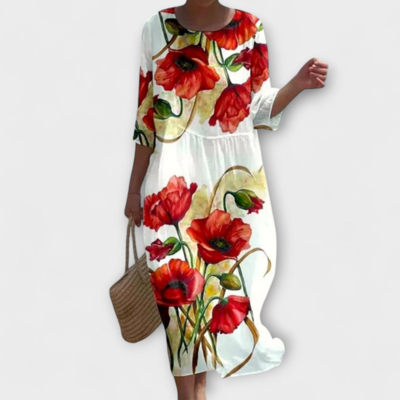 Miranda™ | Elegantes Maxikleid mit Blumenmuster