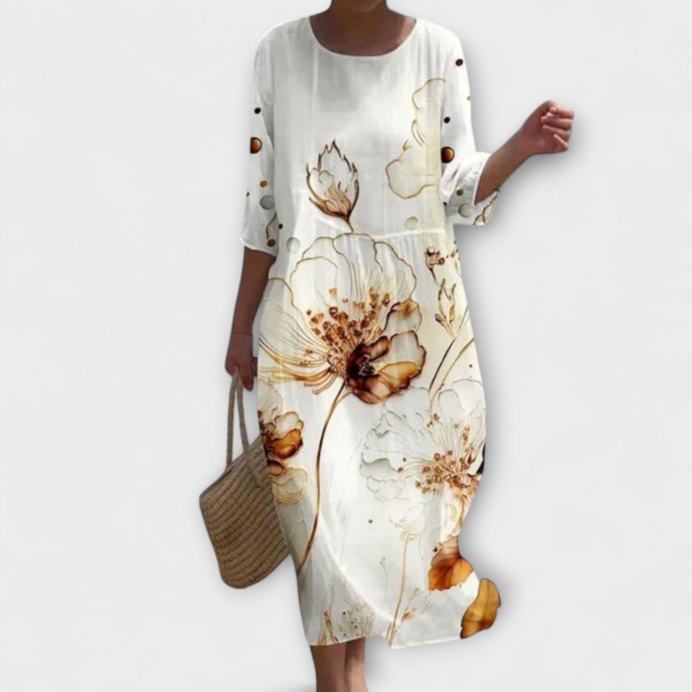 Miranda™ | Elegantes Maxikleid mit Blumenmuster