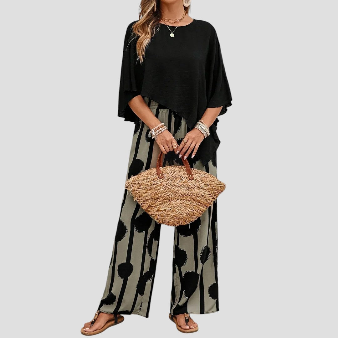 Paolina™ | Elegantes Zweiteiliges Set mit Drucken