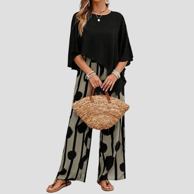 Paolina™ | Elegantes Zweiteiliges Set mit Drucken