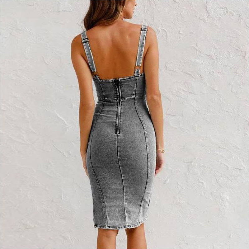 Casual Chic Denim | Midi Kleid