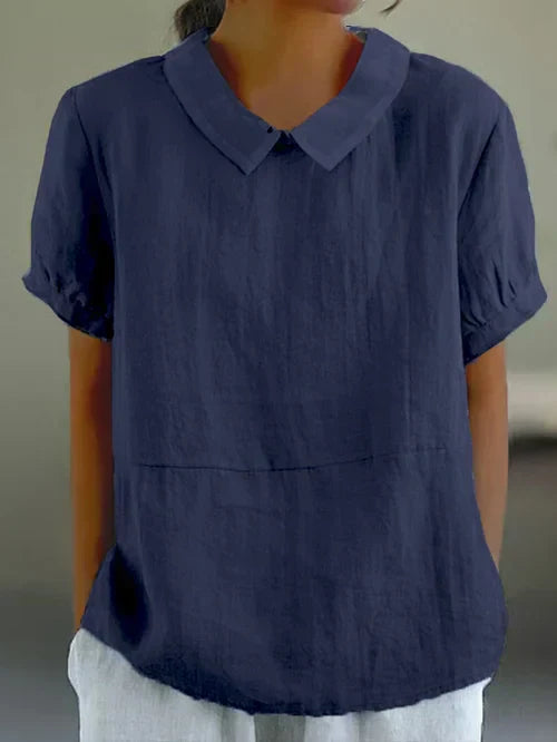 Amalie™ | Bluse mit Kragen und Relaxed Fit