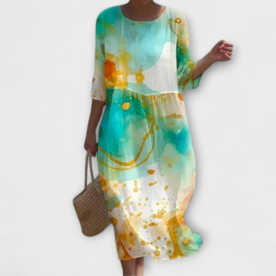 Miranda™ | Elegantes Maxikleid mit Blumenmuster