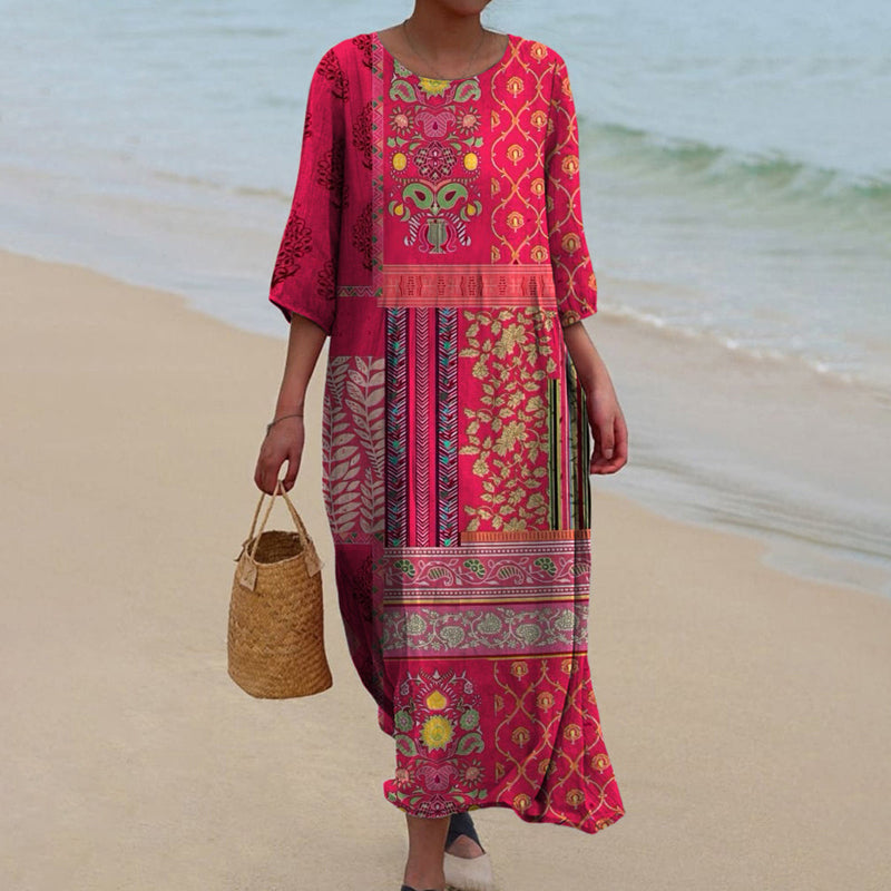Marlene™ | Maxikleid Boho mit lockerer Passform
