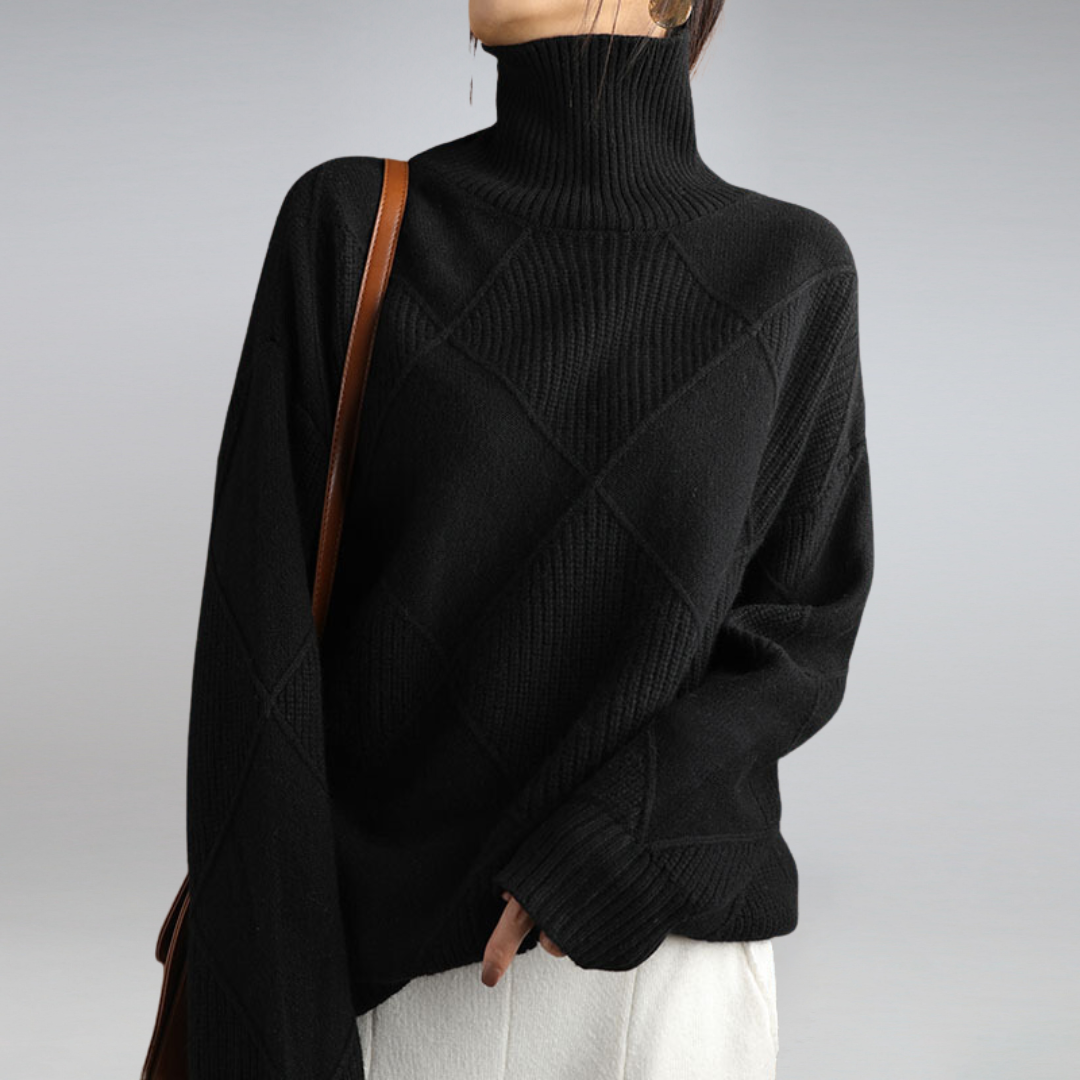 Adelle™ | Bequemer Pullover mit Stehkragen