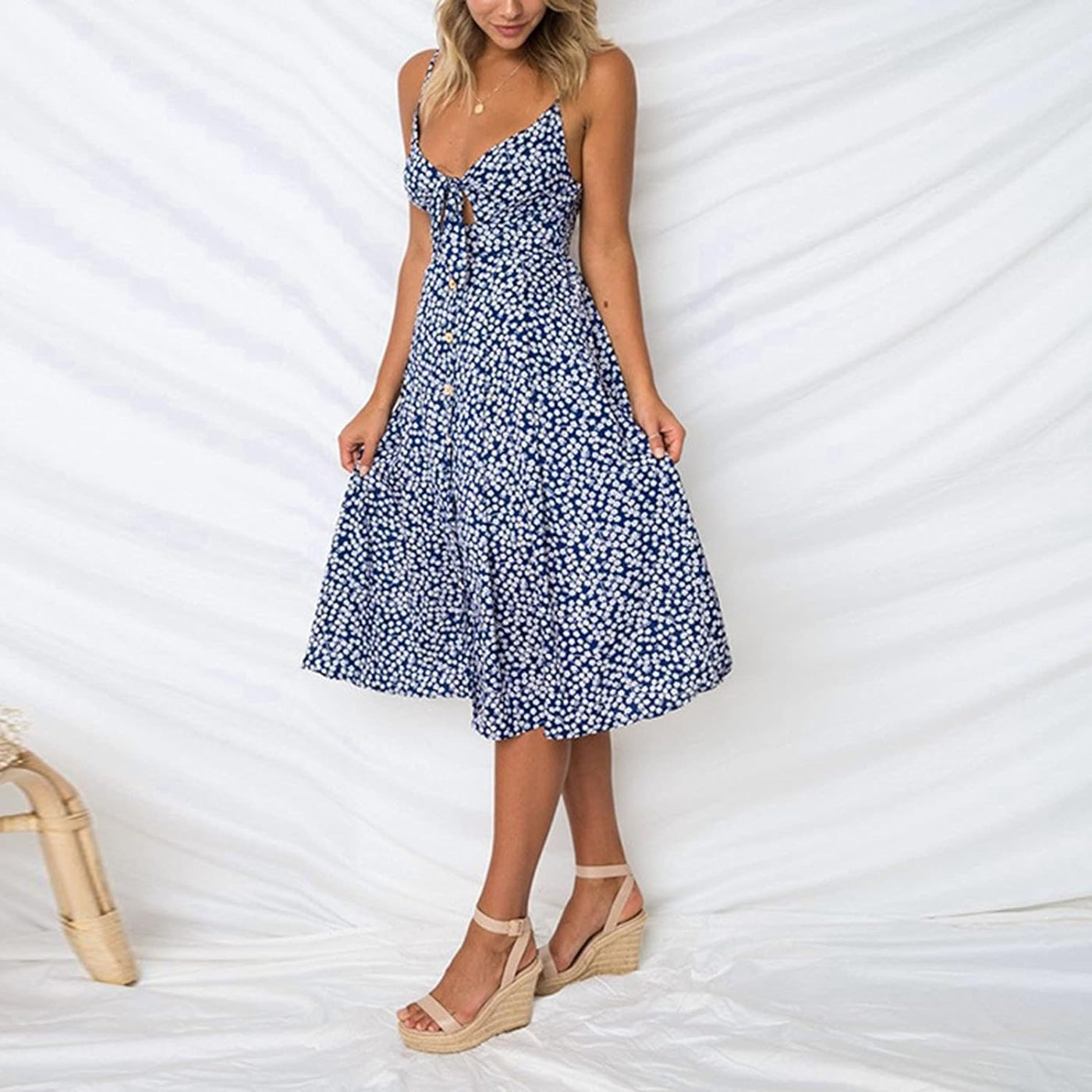 Flirty Bow | Midi Kleid