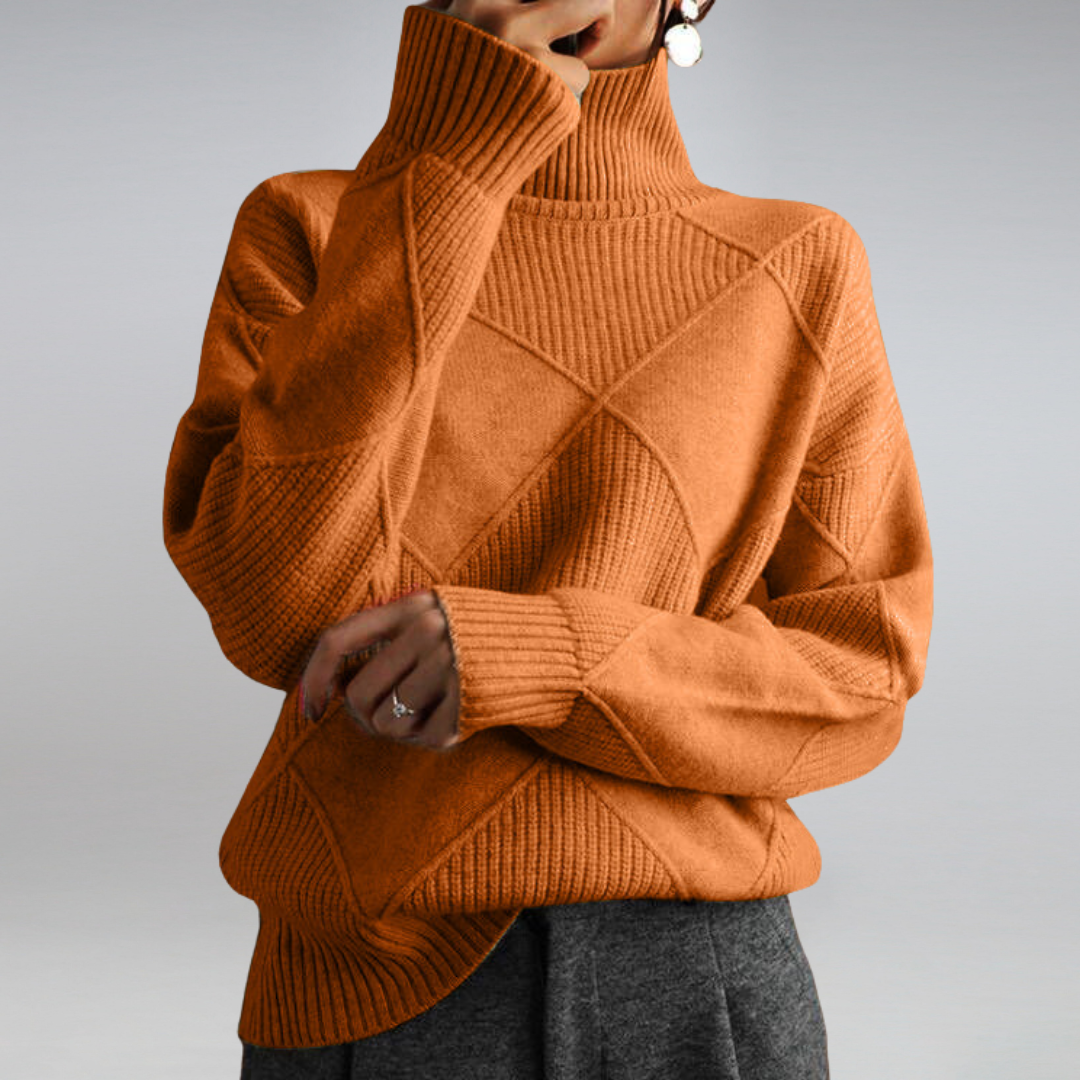 Delfina | Pullover mit hohem Kragen