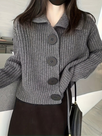 Alma | Strickjacke aus Rippstrick