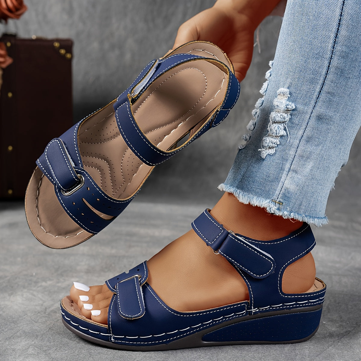Clara™ – Elegante Sandalen mit Komforterhöhung