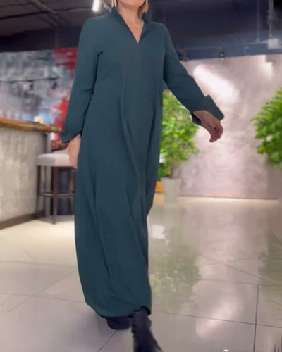 Bellini™ | Langes Fließendes Kleid mit Seitenschlitz