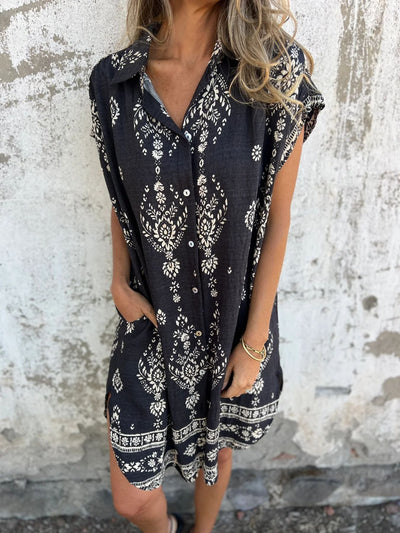 SILKE™ | Lässiges Loose-Fit Kleid mit kurzen Ärmeln