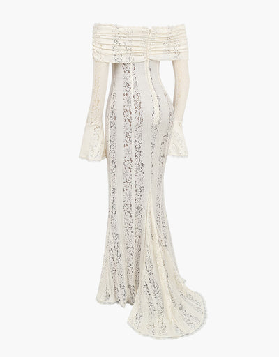 Arwen Spitze | Off-Shoulder Maxi Kleid