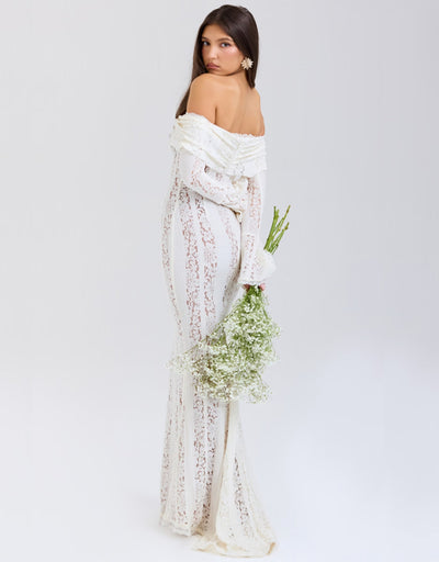 Arwen Spitze | Off-Shoulder Maxi Kleid