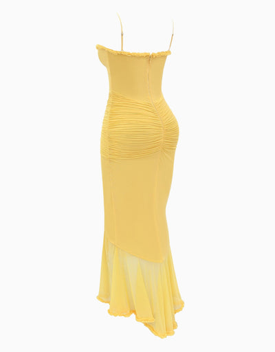 Soleil Ruffle | Maxikleid