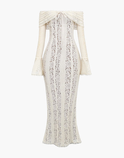 Arwen Spitze | Off-Shoulder Maxi Kleid