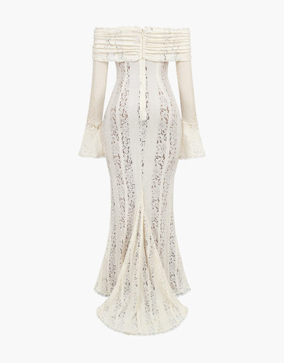 Arwen Spitze | Off-Shoulder Maxi Kleid