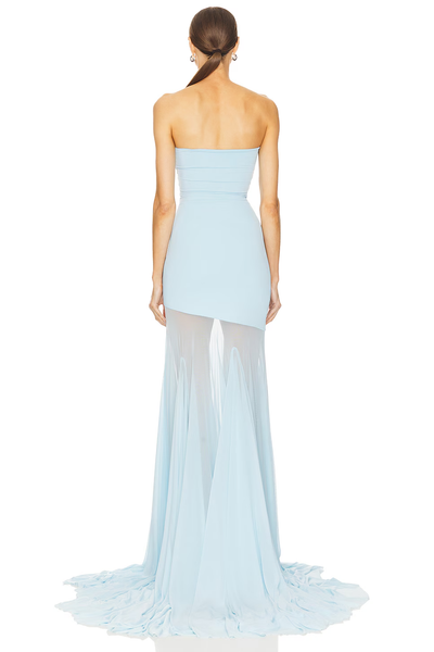 Aveline | Strapless Glamour Kleid mit Tüllrock
