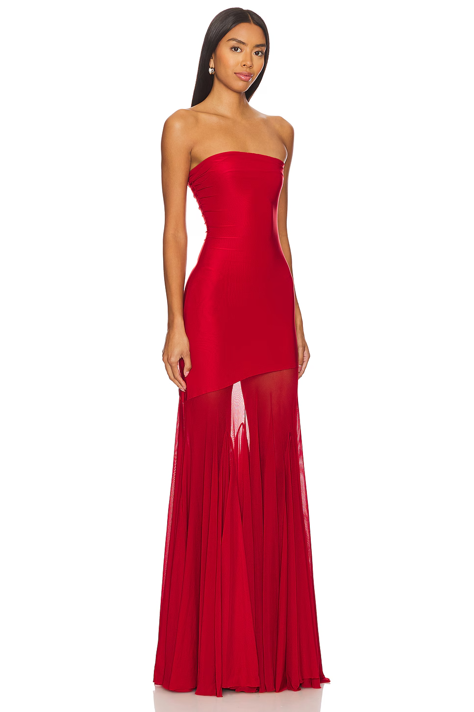 Aveline | Strapless Glamour Kleid mit Tüllrock