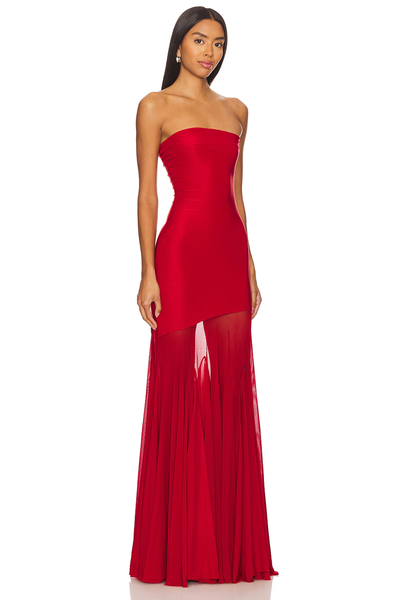Aveline | Strapless Glamour Kleid mit Tüllrock