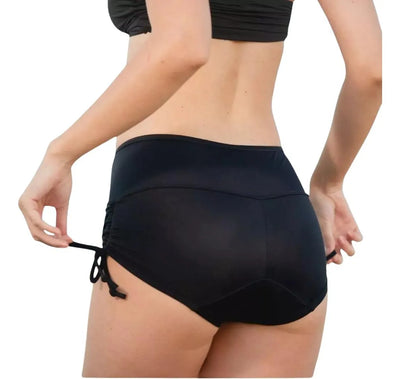 Nimira Swim | Menstruationsbeständige Schwimmshorts mit Hohem Bund & Auslaufsicherer Innenlage