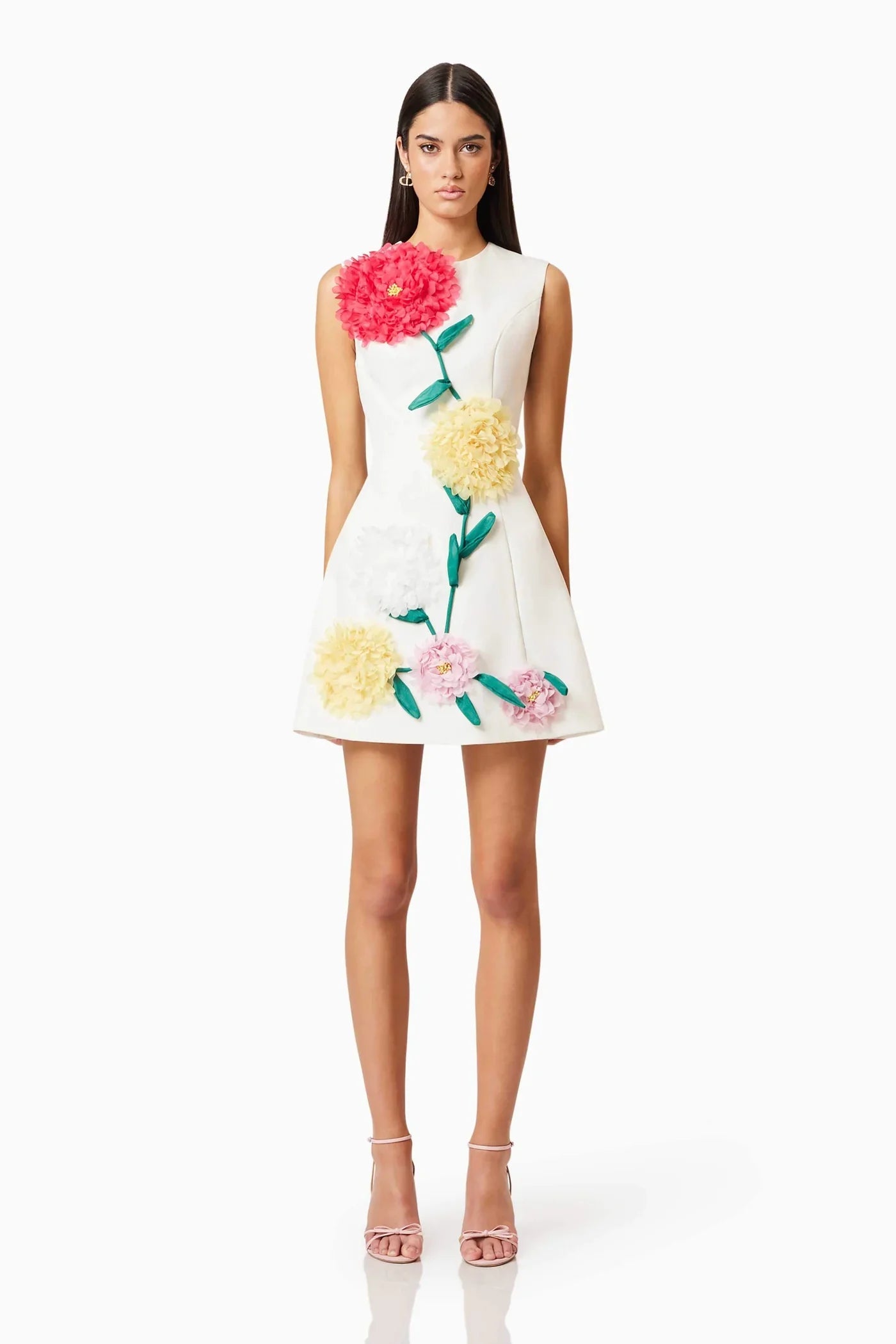 Floretta | Blumenkleid mit 3D-Effekt in Fröhlichen Farben