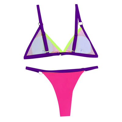 Rivela | Bikini mit Ringdetails & Dreieckigen Cups in Mehreren Farben