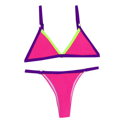 Rivela | Bikini mit Ringdetails & Dreieckigen Cups in Mehreren Farben