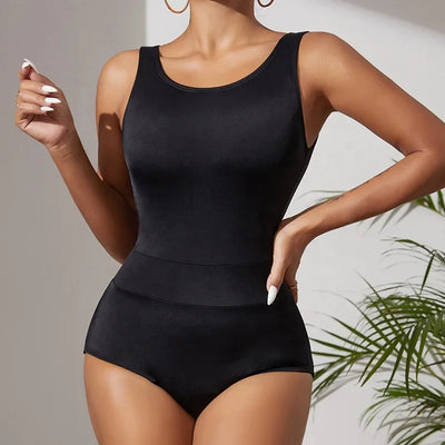 Solvèna | Leckfreies Menstruationsbadekleid mit Offenem Rücken