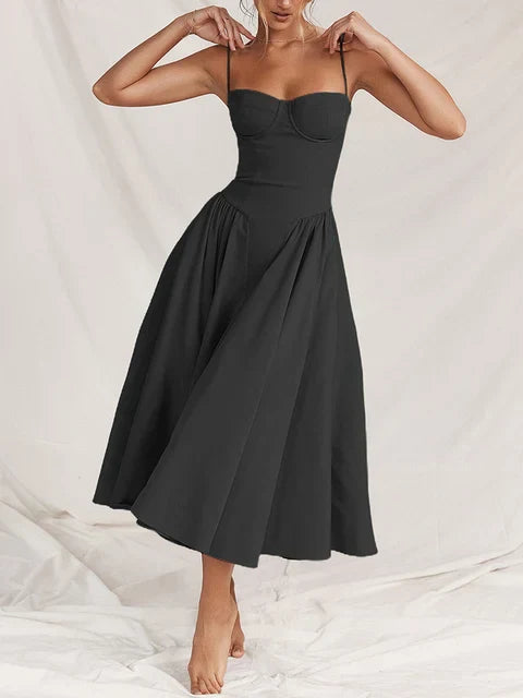 Künstlerisch Retro | Midi Kleid