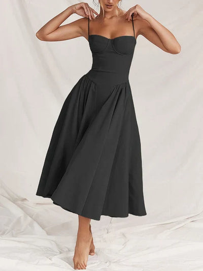 Künstlerisch Retro | Midi Kleid