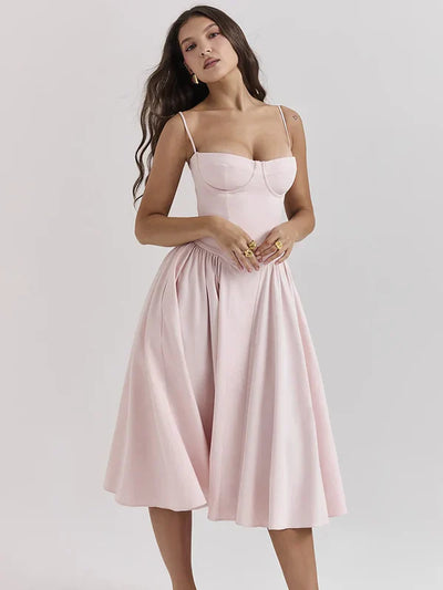 Künstlerisch Retro  | Midi Kleid