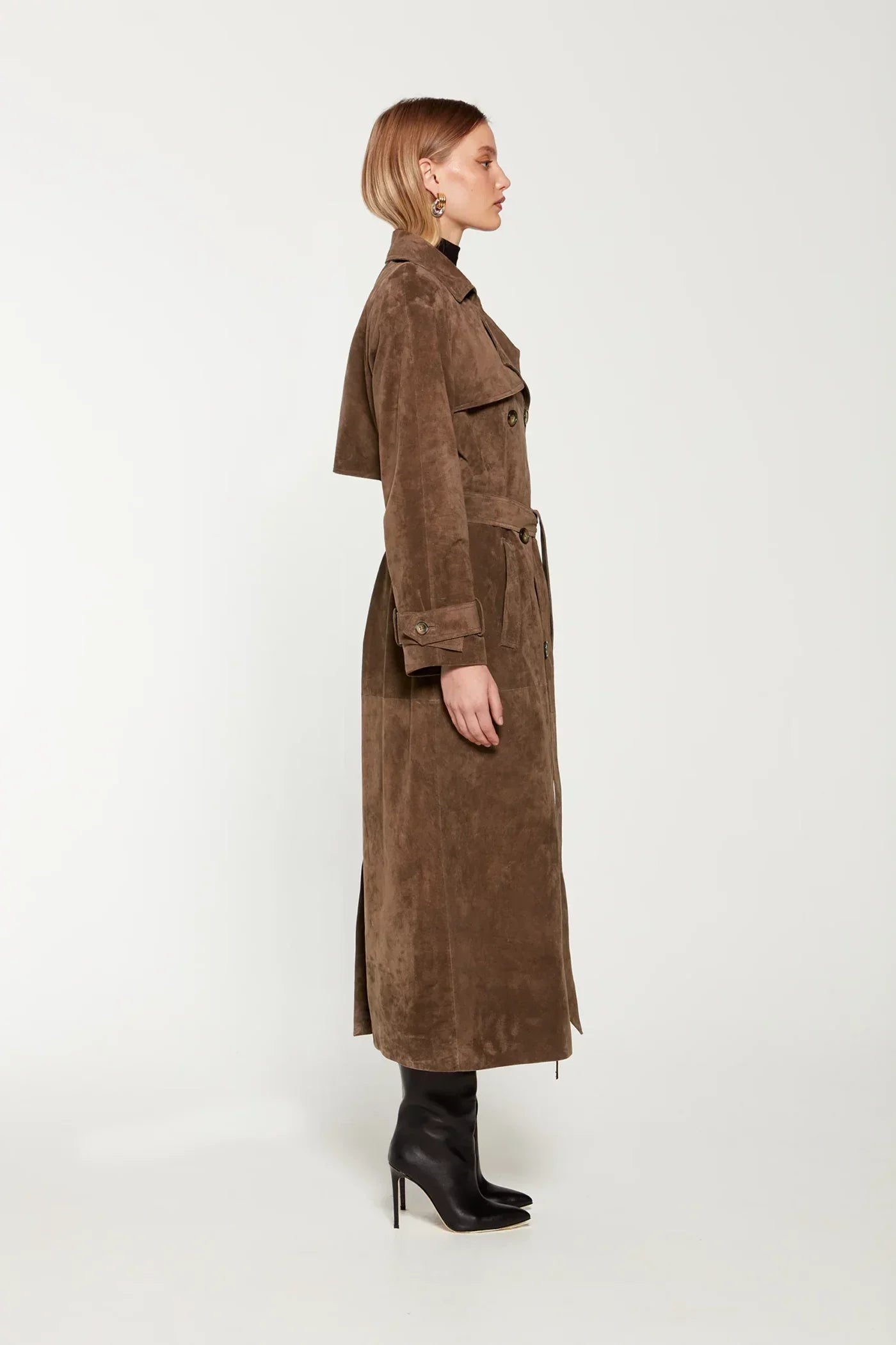Sienna Wildleder | Trenchcoat