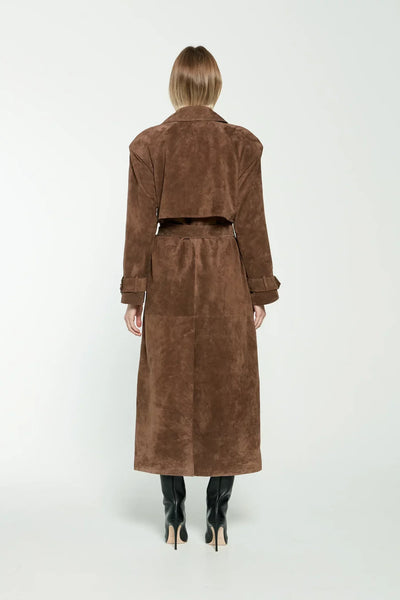 Sienna Wildleder | Trenchcoat