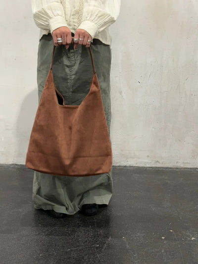 RetroSoft Suede | Schultertasche mit Passender Clutch