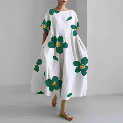 Adelia - Blumenmuster Boho Kleid
