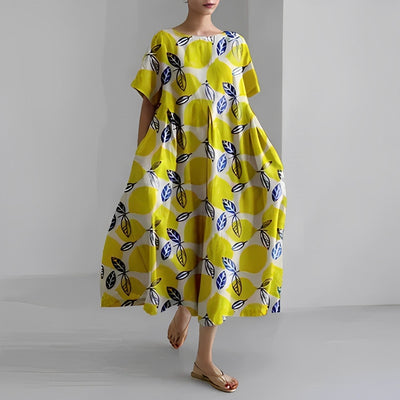 Adelia - Blumenmuster Boho Kleid