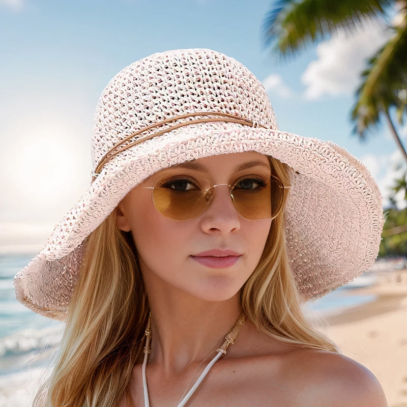 Avéa | Geflochtener Sommerhut mit Breitem Rand für Sonne & Stil
