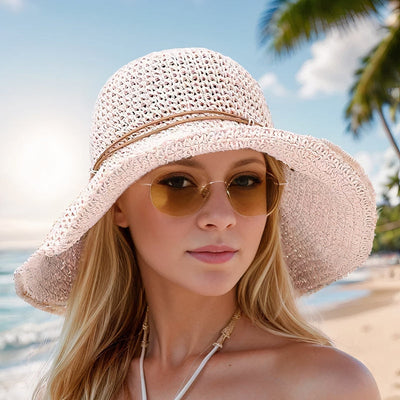 Avéa | Geflochtener Sommerhut mit Breitem Rand für Sonne & Stil