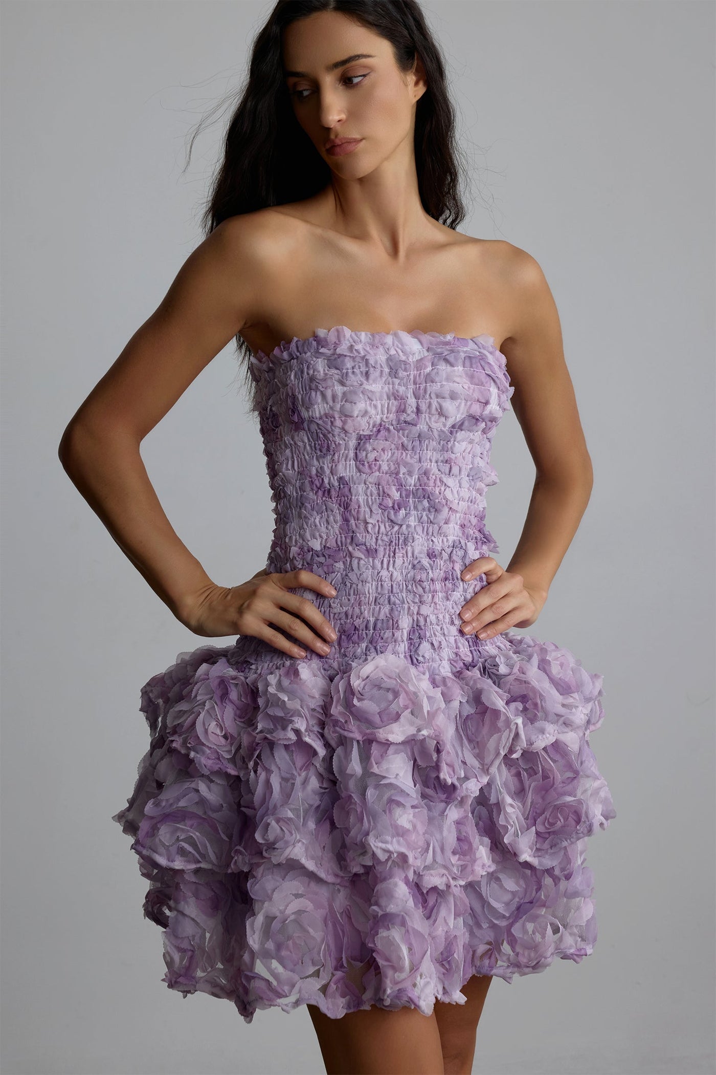 Roselune | Strapless Blumenkleid