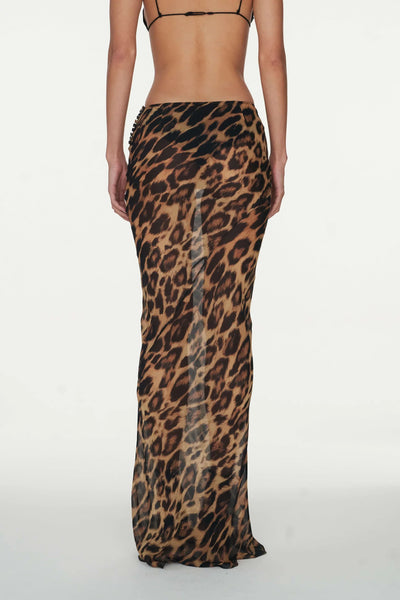 Savina | Leopard Print Maxi Rock