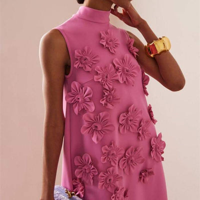Ethelyn | Ärmelloses Blumenmaxikleid