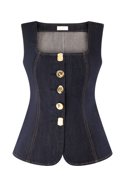 Cambria | Strukturiertes Denim-Set