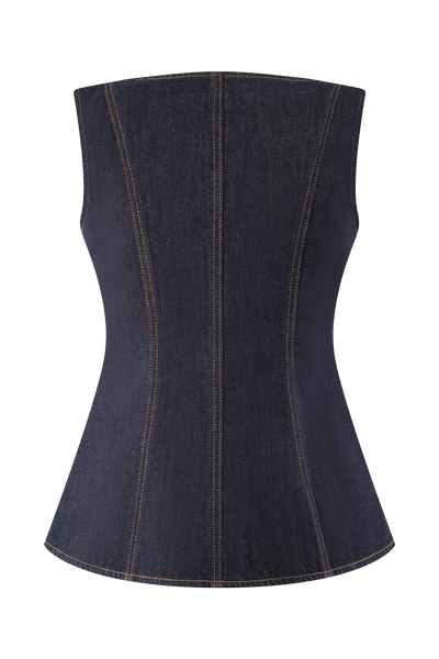 Cambria | Strukturiertes Denim-Set