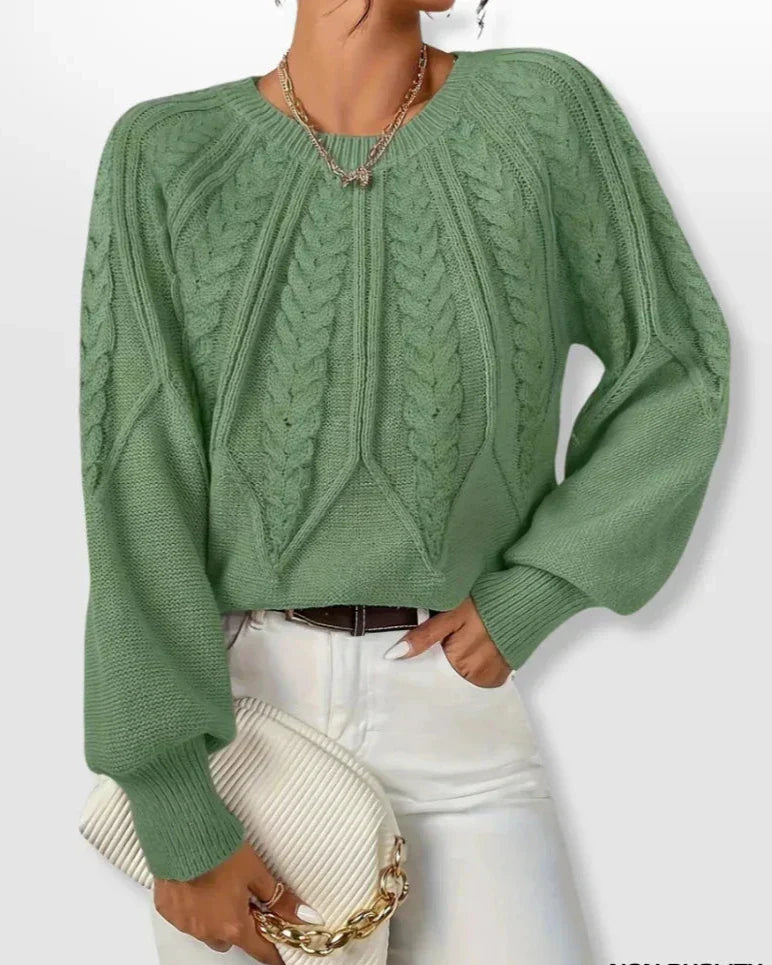 Agnese | Schicker Pullover mit Zopfmuster