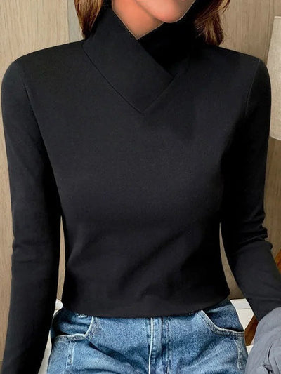 Stazia™ | Eleganter Pullover mit Stehkragen