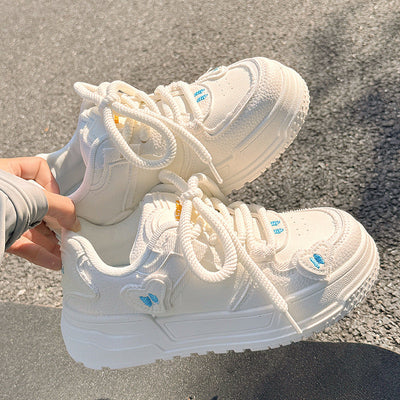 Mila™ | Weiß/Rosa Damen Trend-Sneaker