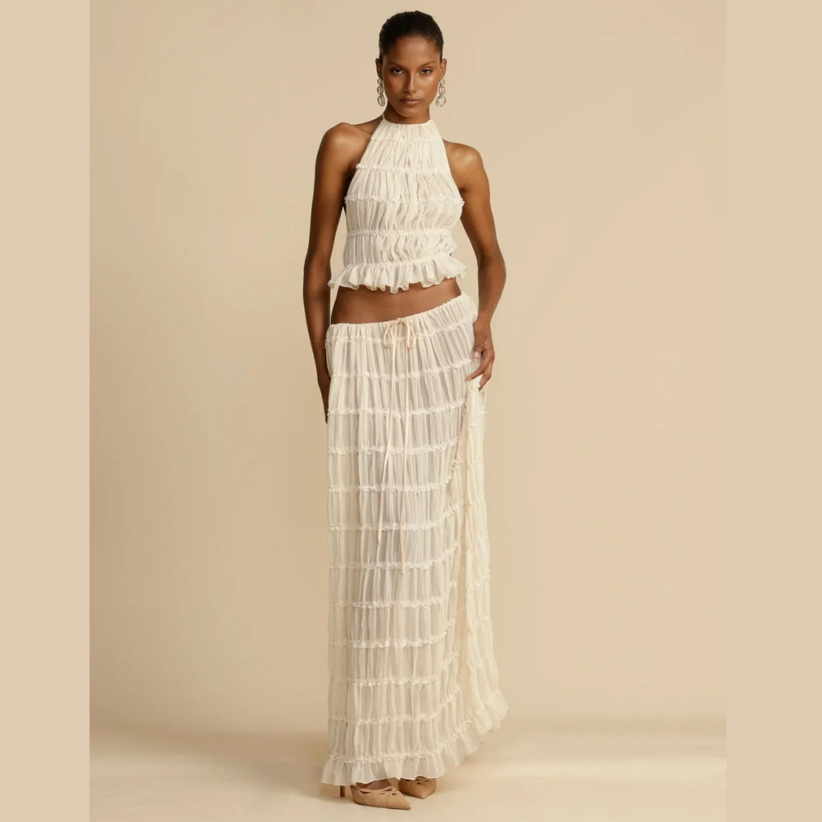 Crop & Gown | Sommerliches Zweiteiliges Set