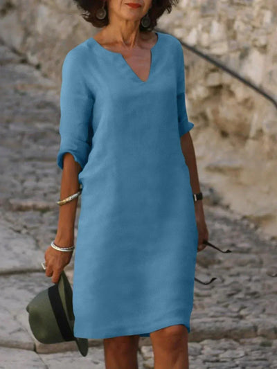 Josette™ | Elegantes Kleid mit V-Ausschnitt